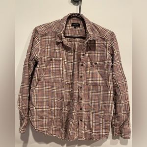 Pacsun Pink Plaid Flannel Shirt